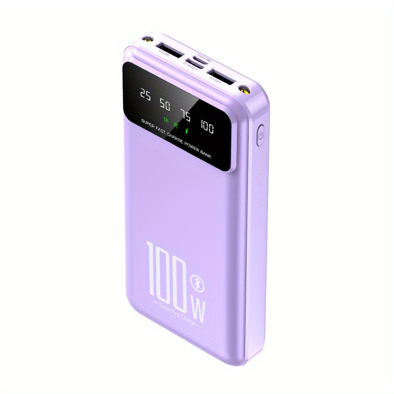 50000mAh Power Bank Fast Charging Battery Pack with USB C for Cell Phones