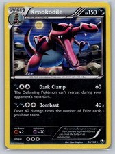 Krookodile 66/108 Rare Deck Exclusives Pokemon Card Moderately Played