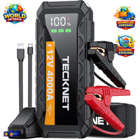 Starthilfe Powerbank 4000A 12V Led-Taschenlampe FüR Auto Suv Lkw Motorrad