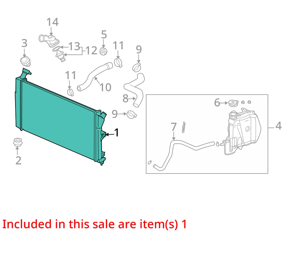 2005 Pontiac Grand Prix New OEM Radiator 15140506 3.8L - Image 3 of 4