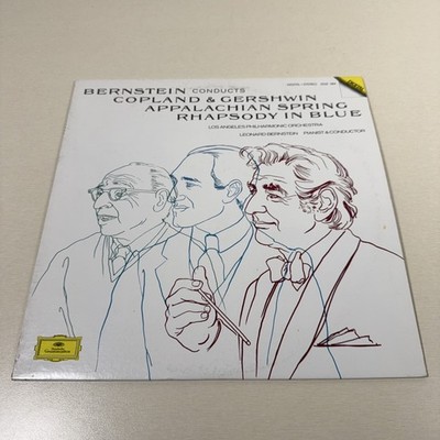 Bernstein Conducts Copland & Gershwin Appalachian Spring Rhapsody in Blue LP