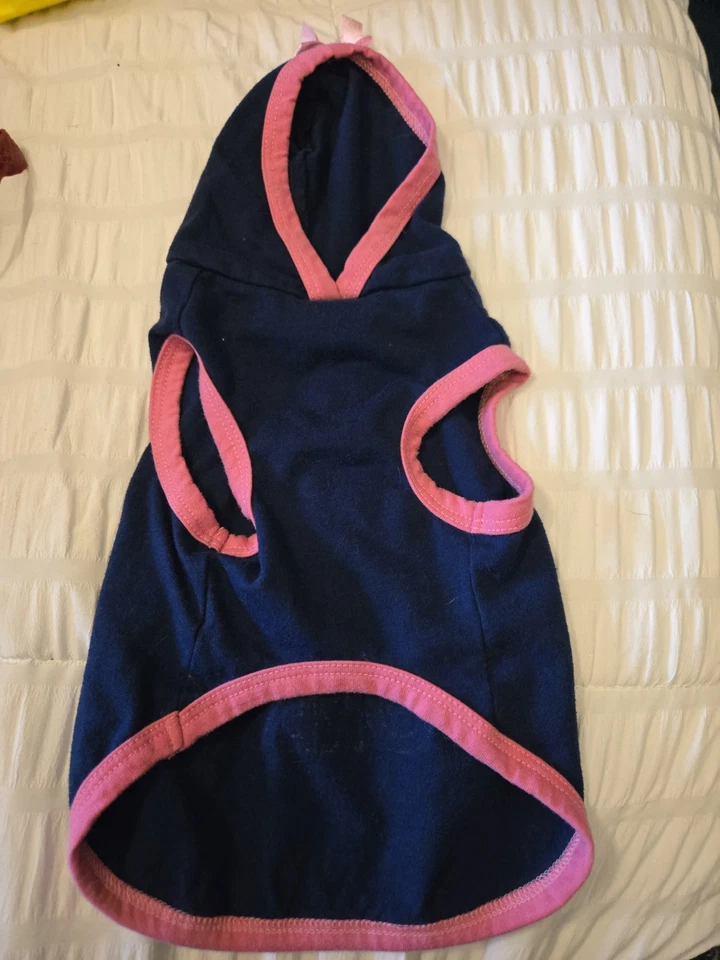 Sudadera con Capucha Simply Wag Dog Rosa/Azul "Mommy's Bestie Forever" Talla XS Foto 4 de 4