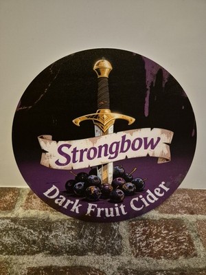 Strongbow DARK FRUIT CIDER Blechschild Werbeschild 20cm Bar Deko Kneipe Pub