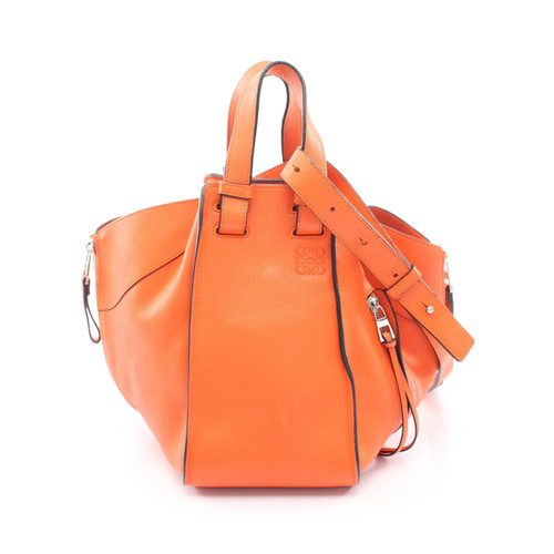 Loewe HAMMOCK SMALL 2WAY Shoulder Bag Orange Leather #RCB6401