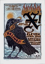 X Exene, DJ, Billy, John + The Delines Crystal Ballroom 2025 Signed Gary Houston