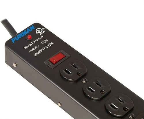 Furman SS-6 AC 6 Outlet Surge Strip Power Block with EMI/RFI Attenuation - 第 3/6 張圖片