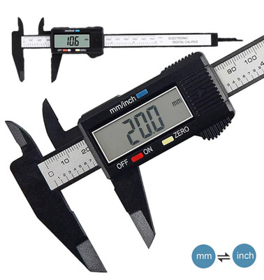 Digital LCD Vernier Caliper 0-150mm Carbon Fiber Precision Measuring Tool