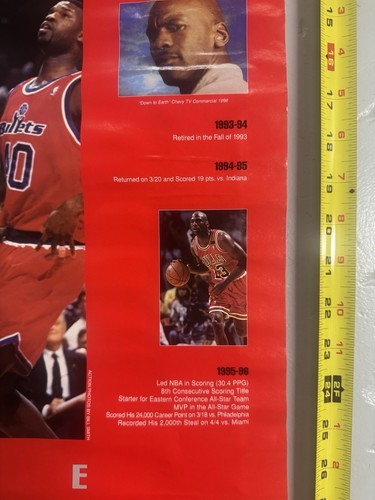 1996 Michael Jordan It's the Drive Chevy 22X37 Poster Chicago Bulls Basketball - Picture 10 of 13