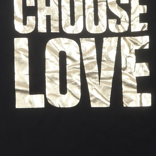 Choose Love Black XL Unisex Sleeveless T-Shirt - Picture 5 of 12