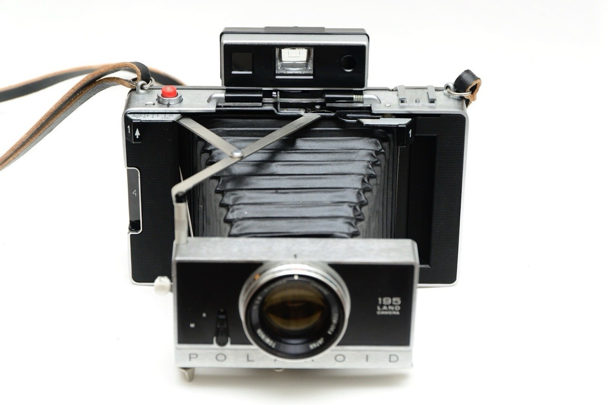 Polaroid 195 Folding Camera Tomioka Tominon 114mm f3.8 Lens Fully  