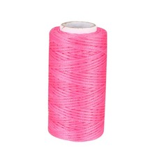 Leather Sewing Stitching Flat Waxed Thread String Cord 150D 1mm 50M Fuchsia