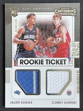 Jalen Suggs, Corey Kispert 2021-22 Panini Contenders Rookie Ticket Jersey RC