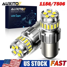 2Pc LED Backup Reverse Light Bulbs Back Up Super Bright White 1156 BA15S P21W US