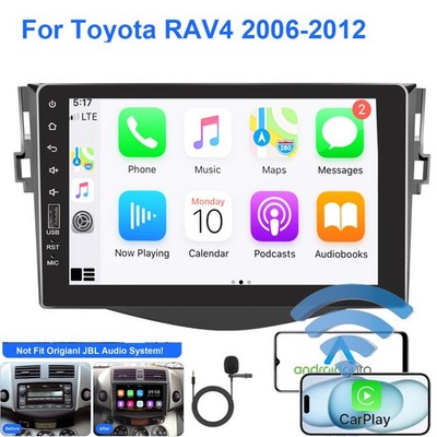 FOR TOYOTA RAV4 2007-2012 ANDROID AUTO CARPLAY NAVI GPS CAR STEREO RADIO USB AUX