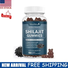 Organic Himalayan Shilajit Gummies 800Mg Boost Energy Extra Strength 60Pcs