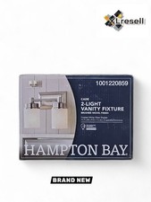Hampton Bay Cade Brushed Nickel Bathroom Vanity Light Fixture w/ Frosted Glass