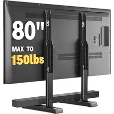 Universal TV Stand Base 24-80 Inch Adjustable Legs VESA Mount Support 150lbs