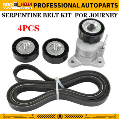 90K-39053 Gates Serpentine Belt Kit fit for Chrysler Sebring Dodge Caliber Jeep