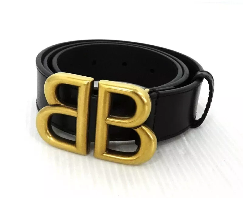 Ceinture BALENCIAGA Hacker Project BB logo GUCCI noir femme 680456 cuir 2504