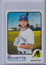 Bo Bichette 2022 Topps Heritage 1973 Oversized Box Topper Card Boxtopper OB-BB