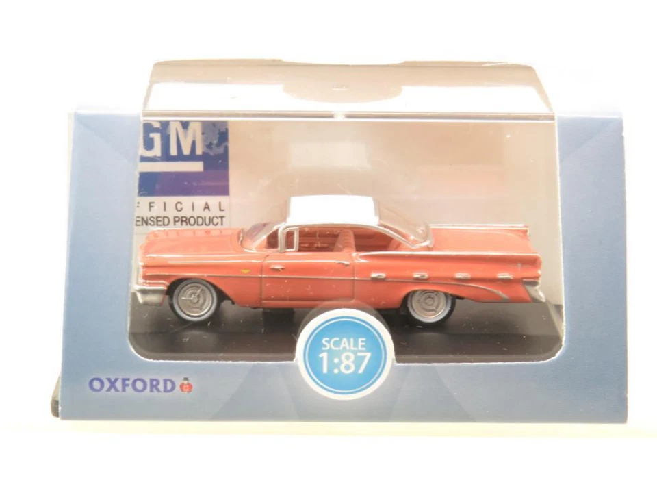 Oxford Diecast 87PB59002 Pontiac Bonneville Coupe 1959 Sunrise Coral 1:87 Scala - Immagine 2 di 4