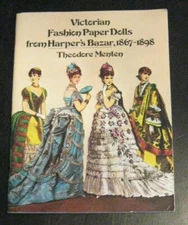 1977 never used BOOK Victorian Fashion PAPER DOLLS from Harper's Bazar 1867-1898