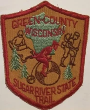 Sugar River State Trail embroidered sew on patch