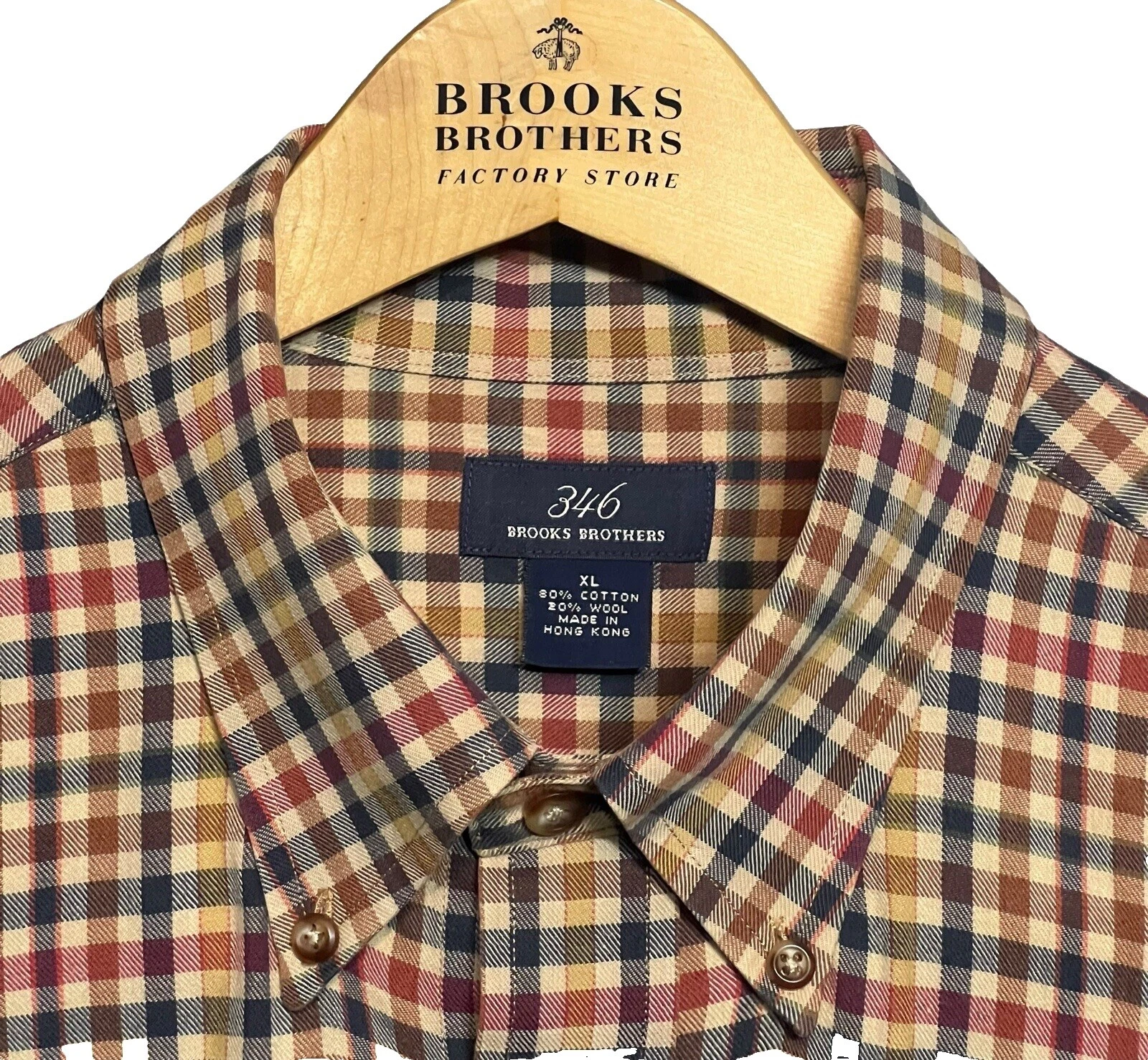 Mezcla de lana Brooks Brothers Camisas de vestir para hombres