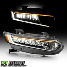 For 2018-20 Honda Accord LED DRL Signal Headlight w/Halogen High Beam Passenger