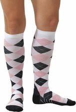 Zensah Argyle Compression Socks Crew Cut Socks Unisex L41654 Size M