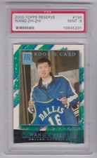 2000-01 Topps Reserve Wang Zhizhi #134 RC 0600/1499 PSA 9 MINT Mavericks Rockets