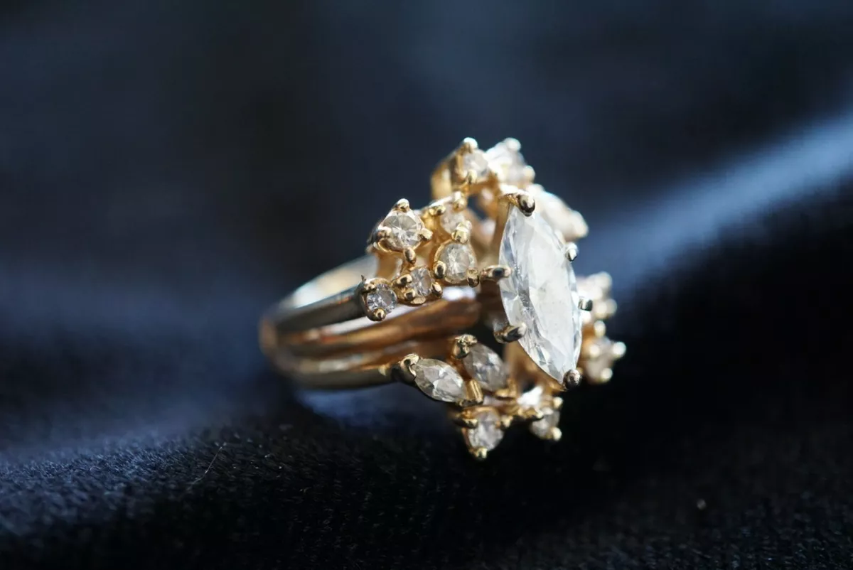 Vintage wedding rings on sale ebay