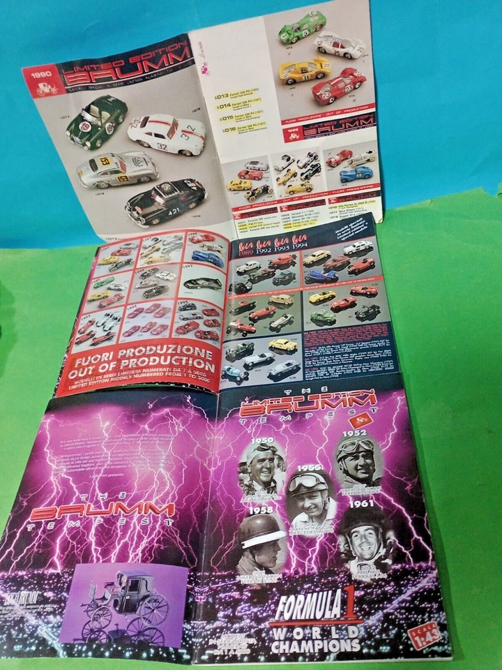 BRUMM CATALOGO 90 -THE BRUMM TEMPEST ASS. AUTO 1:43 modellismo - Immagine 2 di 3