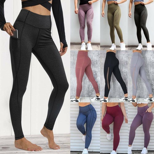 Women's Yoga Pants Fitness Pockets 