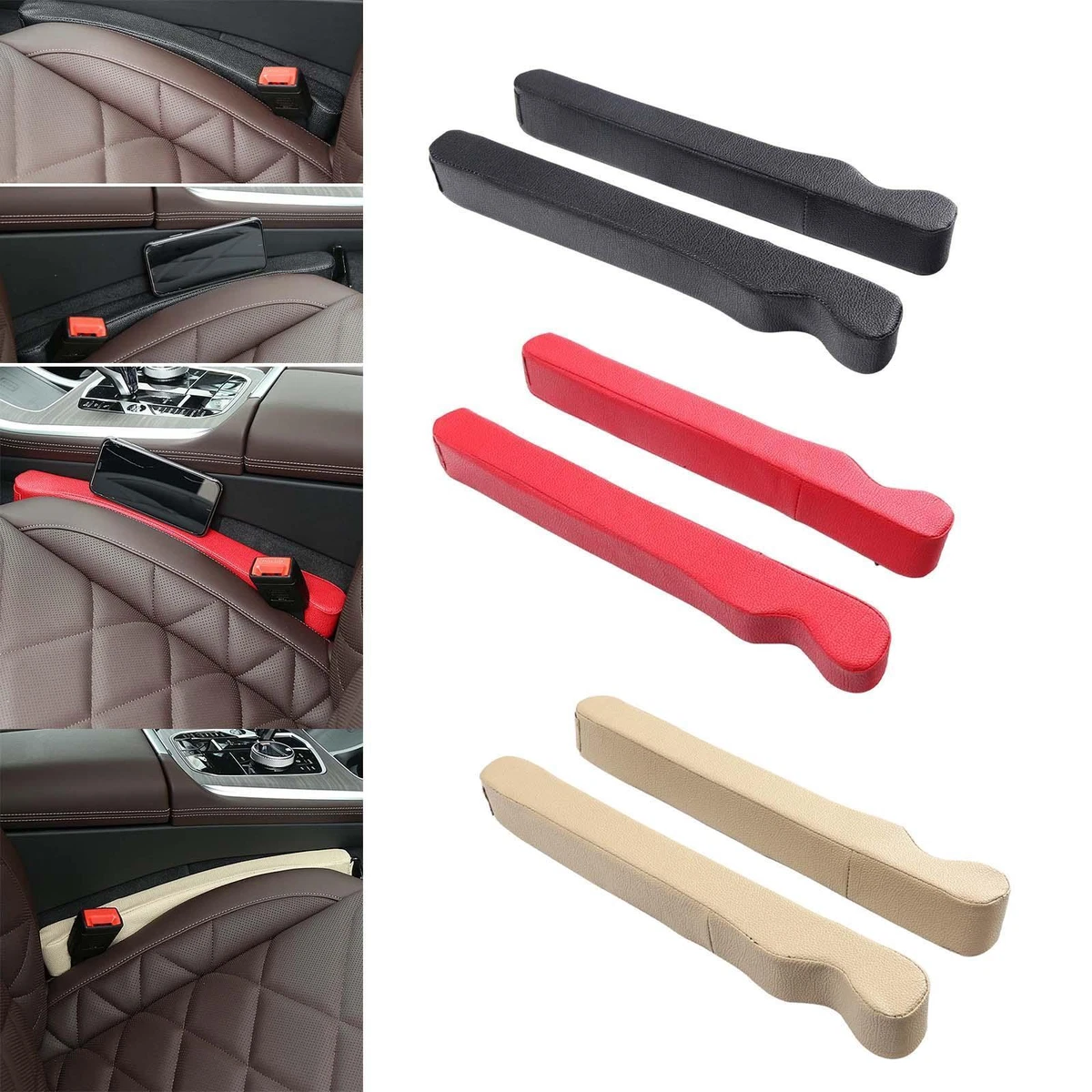 2Pieces Simple Stylish Stop Things Dropping Car Seat Gap Filler for Car