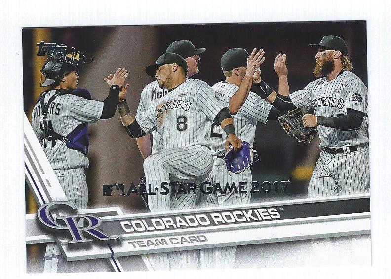2017 Topps All-Star Game fanfest exclusive silver-stamped Rockies - you pick 