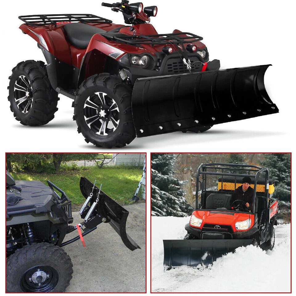 Kit for ATV UTV Snow Plow Kit 45'' Steel Blade Complete Universal Mount Package - Image 2 of 4