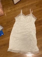 Slip White Lace Trimmed Lingerie