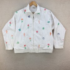 Koret Francisca Vintage White Cotton Blend Regular Jacket Women Size Uk S