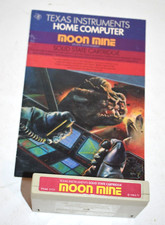 1983 Texas Instruments TI-99/4A Cartridge Game - Moon Mine w/Manual