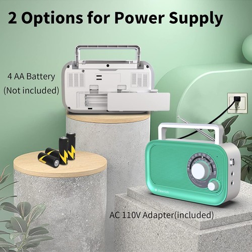 Analog AM/FM Radio with Bluetooth Connectivity - Portable & User-Friendly - Picture 5 of 10