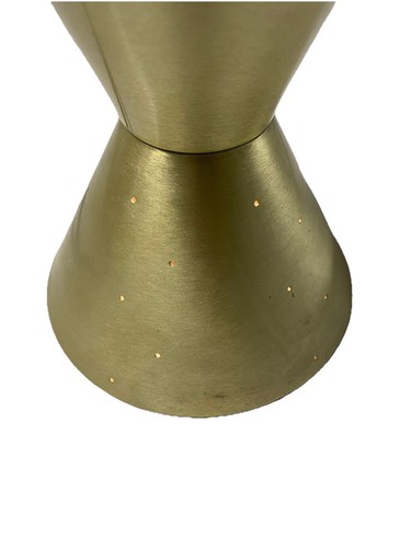 Vintage STARLITE 16 1/2" Lava Lamp, Gold Trim, Red Lava, Working - Picture 4 of 5