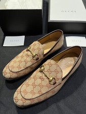 GUCCI JORDAAN LITERATURE AND ART CASUAL FLAT GG LOAFERS SHOES 41 US 8 AUTHENTIC