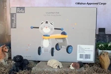 ANTHROPOLOGIE CAT RIDE-ON TOY -NIB- PURR-FECT FOR COMBINING FUN & MOTOR SKILLS!