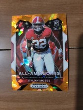 DYLAN MOSES - 2021 Prizm Draft Picks ORANGE Cracked Ice Insert Rookie Card!