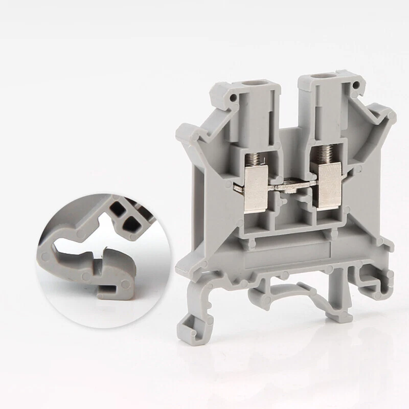 Din Rail Terminal Block Wire Connector Copper Conductor UK 2Pin 17.5-150A - Image 4 of 4