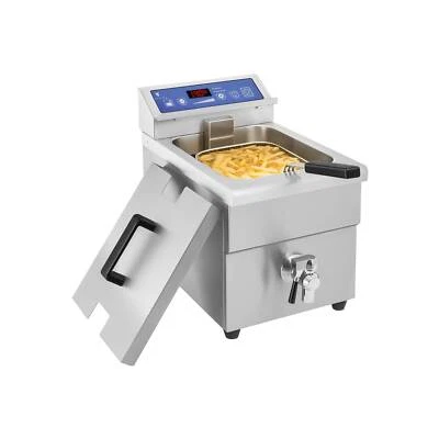 Induktionsfritteuse 10 L Friteuse Fritteuse Fritöse Elektro Induktionsfriteuse