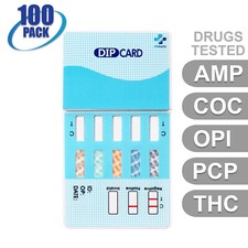 NEW Mintegrity Drug Test 5-Panel Dip Card Urine Home Kit 100-Pack MI-WDOA-154
