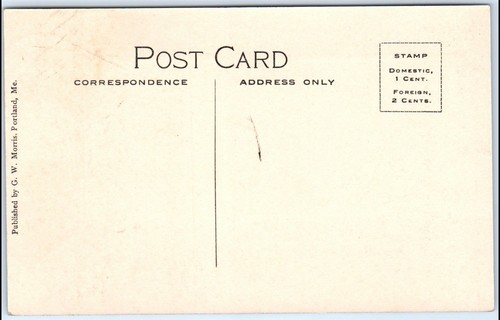 MAINE Postcard - Surf Scene, Cape Cottage Casino (D2) - Picture 2 of 2