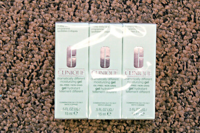 3-count Clinique Dramatically Different Moisturizing Gel - 0.5oz each